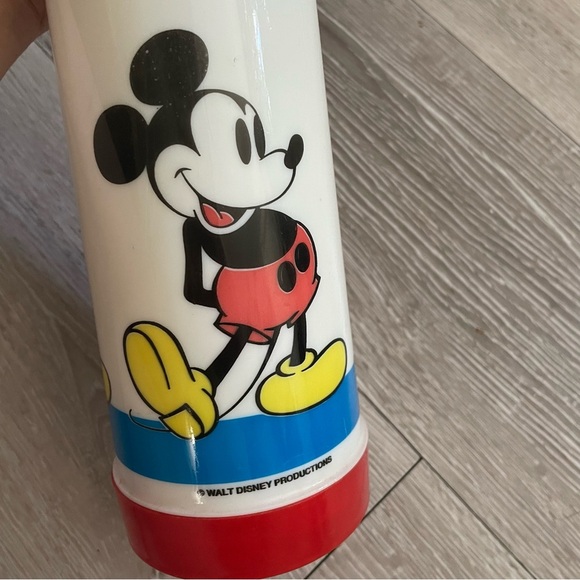 Vintage Disney Mickey Mouse Thermos By Aladdin Hot Drink Food Holder - Picture 8 of 8